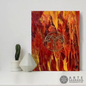 Pintura Abstracta "Flama Creadora"