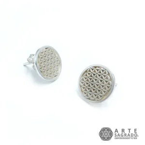 Aretes Flor de la Vida de Plata 0.925