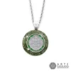 Collar mini orgón Arcángel Rafael en Plata 0.925 con cuarzo Aventurina Verde por Arte Sagrado