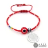 Pulsera Miyuki Ojo Turco, 7 Chakras y Flor de la Vida – Plata 0.925 por Arte Sagrado