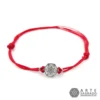 Pulsera hilo rojo con Vector en Equilibrio en Chapa de Oro de 18k o plata 0.925 por Arte Sagrado