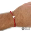 Pulsera hilo rojo con Vector en Equilibrio en Chapa de Oro de 18k o plata 0.925 por Arte Sagrado