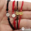 Pulsera hilo rojo con Vector en Equilibrio en Chapa de Oro de 18k o plata 0.925 por Arte Sagrado