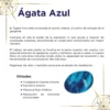 Tarjeta de piedras Ágata Azul por Arte Sagrado