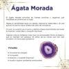 Tarjeta de piedras - Ágata Morada por Arte Sagrado