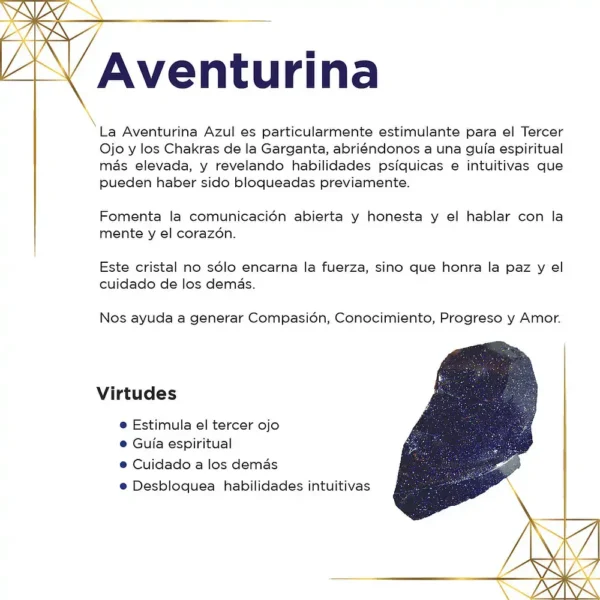 Tarjeta de piedras Aventurina por Arte Sagrado