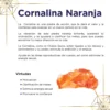 Tarjeta de piedras Coralina Naranja por Arte Sagrado