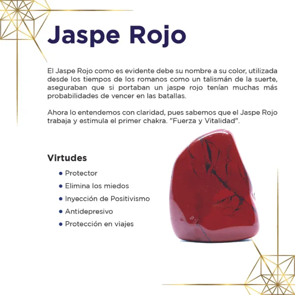 Tarjeta de piedras Jaspe Rojo por Arte Sagrado