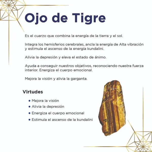 Tarjeta de piedras - Ojo de Tigre por Arte Sagrado