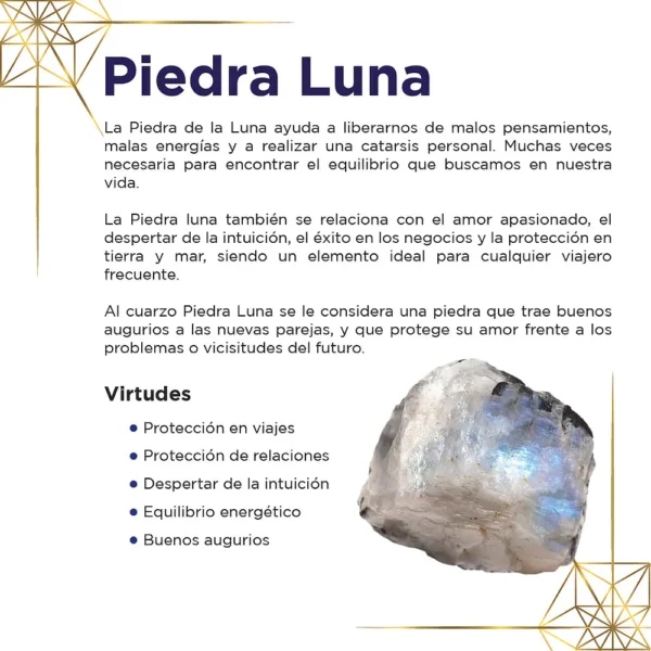 Tarjeta de piedras Piedra Luna por Arte Sagrado