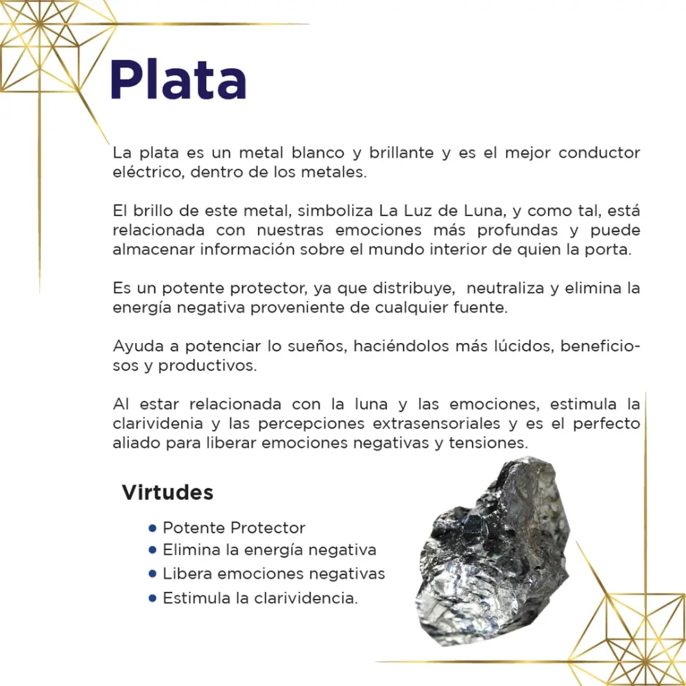 Tarjeta de Piedras - Plata por Arte Sagrado