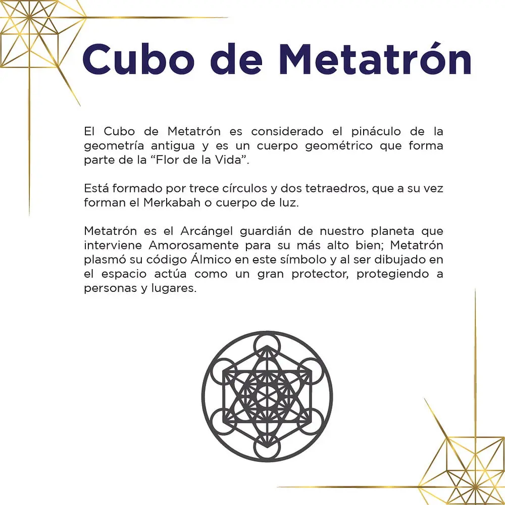 Tarjeta de Símbolos - Cubo de Metatrón por Arte Sagrado