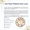 Tarjeta de símbolos - Om Mani Padme Hum Loto por Arte Sagrado