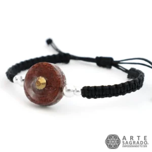 Pulsera Micro Orgón Jaspe Rojo con Swarovski