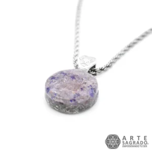 Collar Micro Orgón Amatista y Ágata Morada