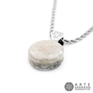 Collar Micro Orgón Piedra Luna y Perla