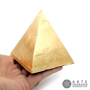 Pirámide Orgonita Oro y Varios Cuarzos