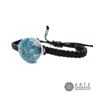Pulsera Micro Orgón con Apatito Azul