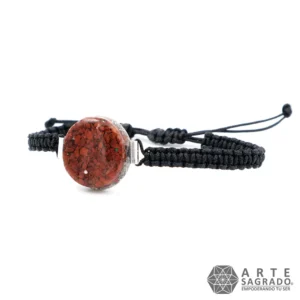 Pulsera Micro Orgón con Jaspe Rojo