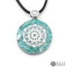 Collar-Mini-Orgon-Rueda-de-la-Vida-en-Plata-0.925-con-Turquesa